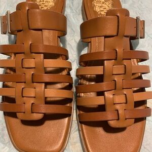 Vince Camuto Brown Strappy Sandals